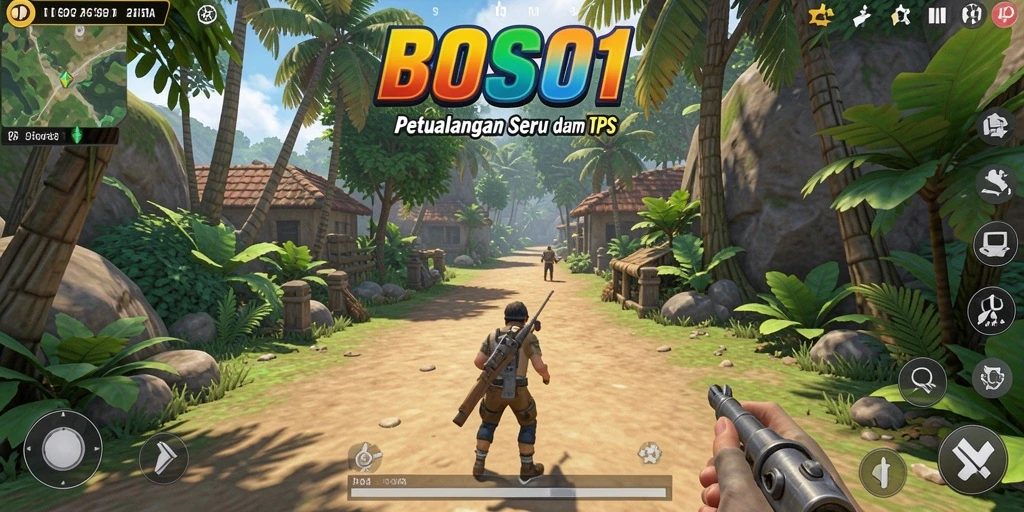 Tampilan gameplay TPS BOS01 yang penuh aksi dan keseruan.
