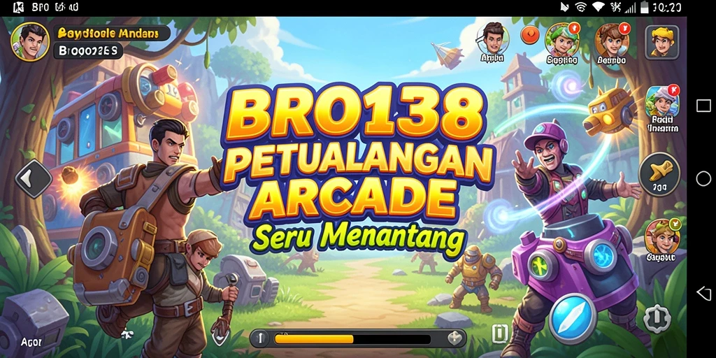 Tampilan gameplay seru BRO138 dengan aksi arcade yang menegangkan.