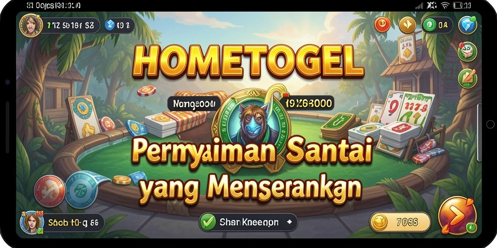 Screenshot HOMETOGEL menampilkan gameplay yang seru dan penuh warna.