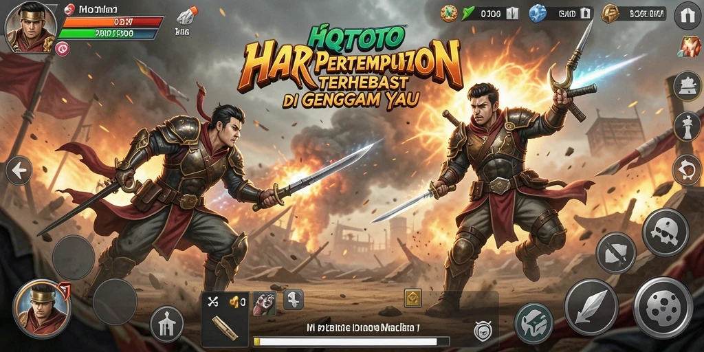 Gameplay seru HQTOTO yang penuh aksi dan pertempuran mendebarkan.