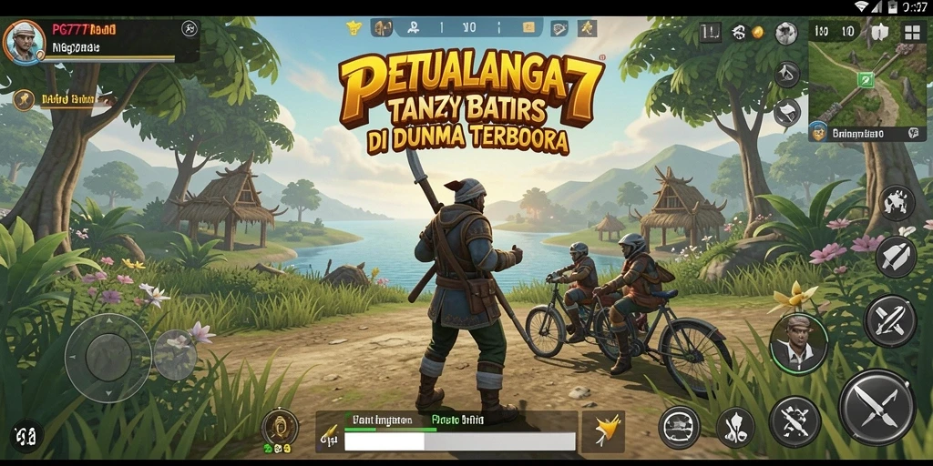 Gameplay PG777 menampilkan eksplorasi luas dalam dunia terbuka yang menakjubkan.