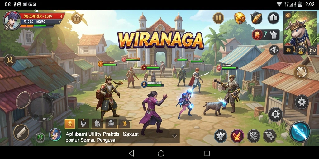 Tampilan utama WIRANAGA yang sederhana dan fungsional.